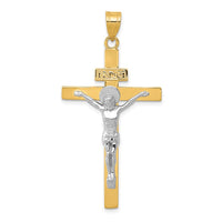 Load image into Gallery viewer, 10K Two-tone INRI Crucifix Pendant
