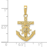 Load image into Gallery viewer, 10k Mariners Crucifix Pendant
