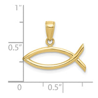 Load image into Gallery viewer, 10K Ichthus Fish Pendant
