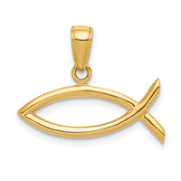 Load image into Gallery viewer, 10K Ichthus Fish Pendant
