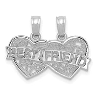 Load image into Gallery viewer, 10K White Gold BEST FRIEND 2 Piece Break-A-Part Charm
