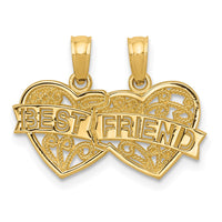 Load image into Gallery viewer, 10K BEST FRIEND 2 Piece Break-A-Part Charm
