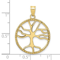 Load image into Gallery viewer, 10K Tree of Life in Round Frame Pendant
