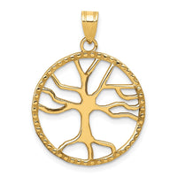 Load image into Gallery viewer, 10K Tree of Life in Round Frame Pendant
