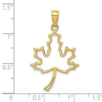 Load image into Gallery viewer, 10k Maple Leaf Pendant
