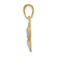 Load image into Gallery viewer, 10K w/Rhodium Starfish Charm
