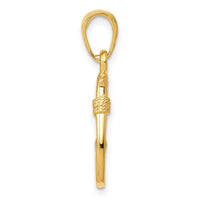 Load image into Gallery viewer, 10K 3D Fish Hook Pendant
