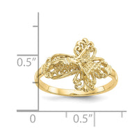 Load image into Gallery viewer, 10K Diamond Cut Crucifix Ring
