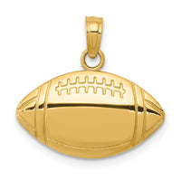 Load image into Gallery viewer, 10k Football Pendant
