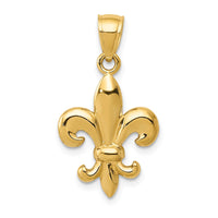 Load image into Gallery viewer, 10k Polished Fleur de Lis Pendant
