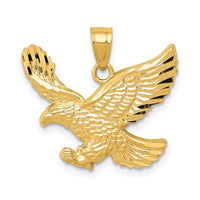 Load image into Gallery viewer, 10k Diamond-cut Eagle Pendant

