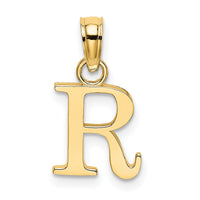 Load image into Gallery viewer, 10K Polished R Block Initial Charm
