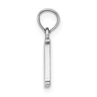 Load image into Gallery viewer, 10K White Gold Polished M Block Initial Charm
