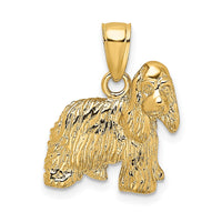 Load image into Gallery viewer, 10K 2-D Cocker Spaniel Dog Charm
