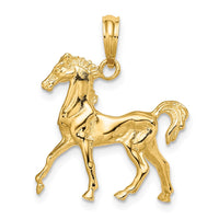 Load image into Gallery viewer, 10K 3-D Horse Charm
