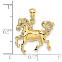 Load image into Gallery viewer, 10K 2-D Horse Charm
