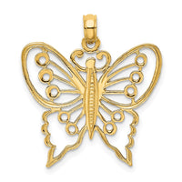 Load image into Gallery viewer, 10K Cut-Out Butterfly Charm
