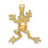 Load image into Gallery viewer, 10K 2-D Frog w/Pot Belly Charm
