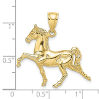 Load image into Gallery viewer, 10K 3-D Tennessee Walking Horse Charm
