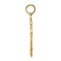 Load image into Gallery viewer, 10K 3-D Polished Sitting Cat w/Bow Charm
