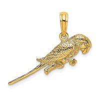 Load image into Gallery viewer, 10K 3-D Parrot Charm
