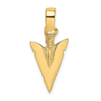 Load image into Gallery viewer, 10K 3-D Arrowhead Charm
