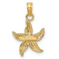 Load image into Gallery viewer, 10K Textured Starfish Charm
