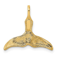 Load image into Gallery viewer, 10K 3-D Polished Whale Tail Charm
