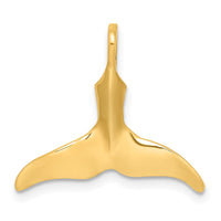 Load image into Gallery viewer, 10K 3-D Polished Whale Tail Charm
