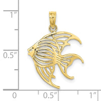 Load image into Gallery viewer, 10K Cut-Out Angelfish Charm
