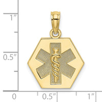 Load image into Gallery viewer, 10k Medical Disc Pendant
