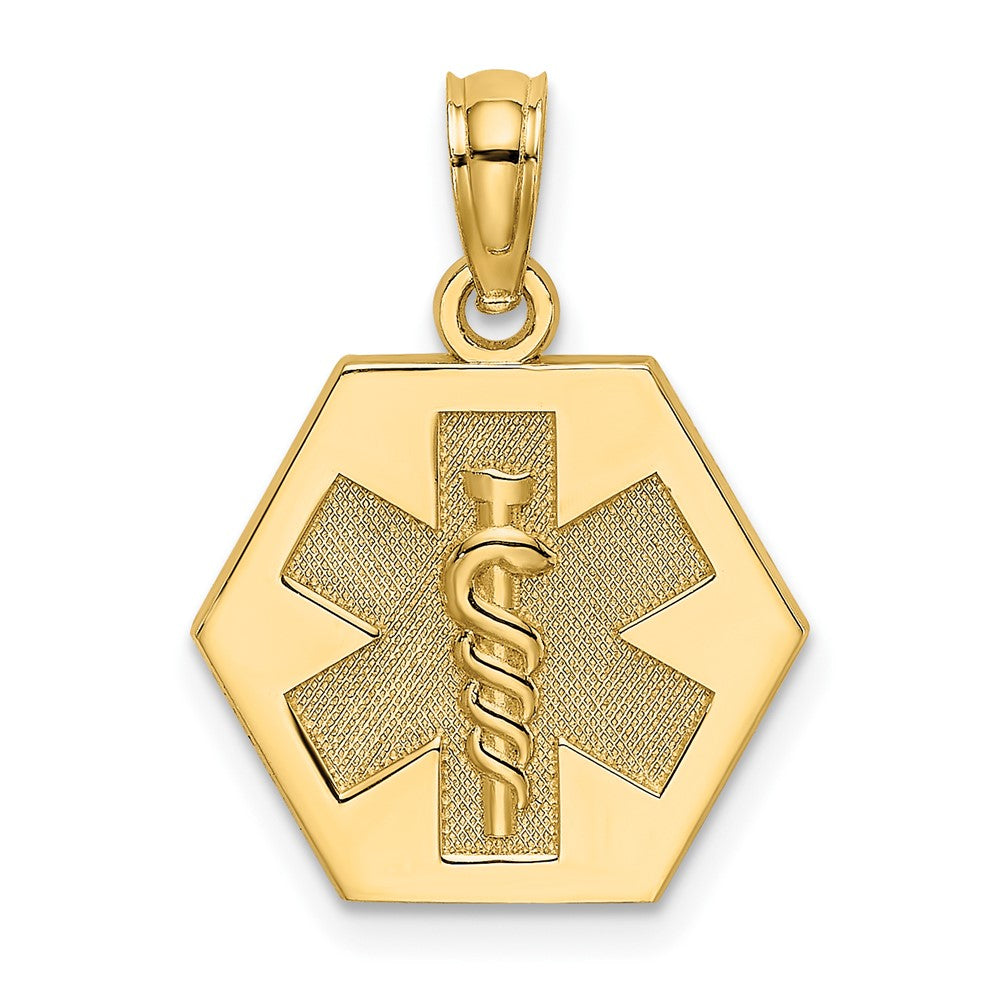 10k Medical Disc Pendant