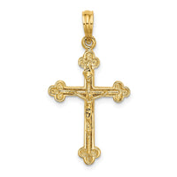 Load image into Gallery viewer, 10K Narrow Budded Crucifix Charm
