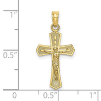 Load image into Gallery viewer, 10K Crucifix W/ Beveled Edges Charm
