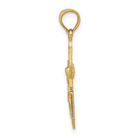 Load image into Gallery viewer, 10K W/ Arrow Pointed Ends Crucifix Charm
