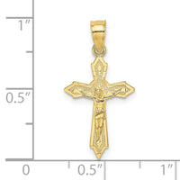 Load image into Gallery viewer, 10K W/ Arrow Pointed Ends Crucifix Charm
