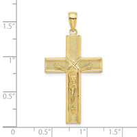 Load image into Gallery viewer, 10K W/ Satin Finish Crucifix Charm
