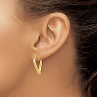 Load image into Gallery viewer, 10K Polished Hinged Hoop Earrings
