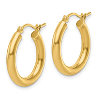 Load image into Gallery viewer, 10K Polished Hinged Hoop Earrings
