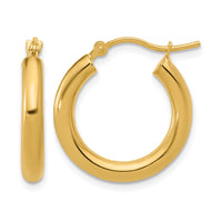 Load image into Gallery viewer, 10K Polished Hinged Hoop Earrings

