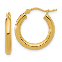 Load image into Gallery viewer, 10K Polished Hinged Hoop Earrings
