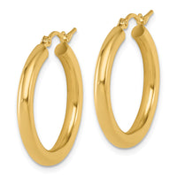 Load image into Gallery viewer, 10K Polished Hinged Hoop Earrings
