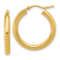 Load image into Gallery viewer, 10K Polished Hinged Hoop Earrings
