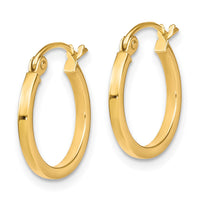Load image into Gallery viewer, 10K Polished Hinged Hoop Earrings
