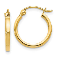 Load image into Gallery viewer, 10K Polished Hinged Hoop Earrings

