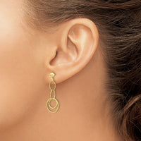 Load image into Gallery viewer, 10K Post Dangle Earrings
