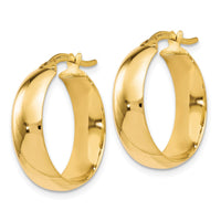 Load image into Gallery viewer, 10K Polished Hinged Hoop Earrings
