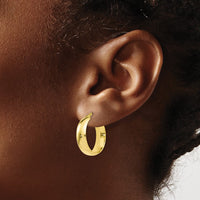 Load image into Gallery viewer, 10K Polished Hinged Hoop Earrings
