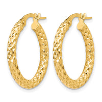 Load image into Gallery viewer, 10K Polished D/C Hoop Earrings
