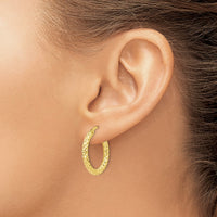 Load image into Gallery viewer, 10K Polished D/C Hoop Earrings
